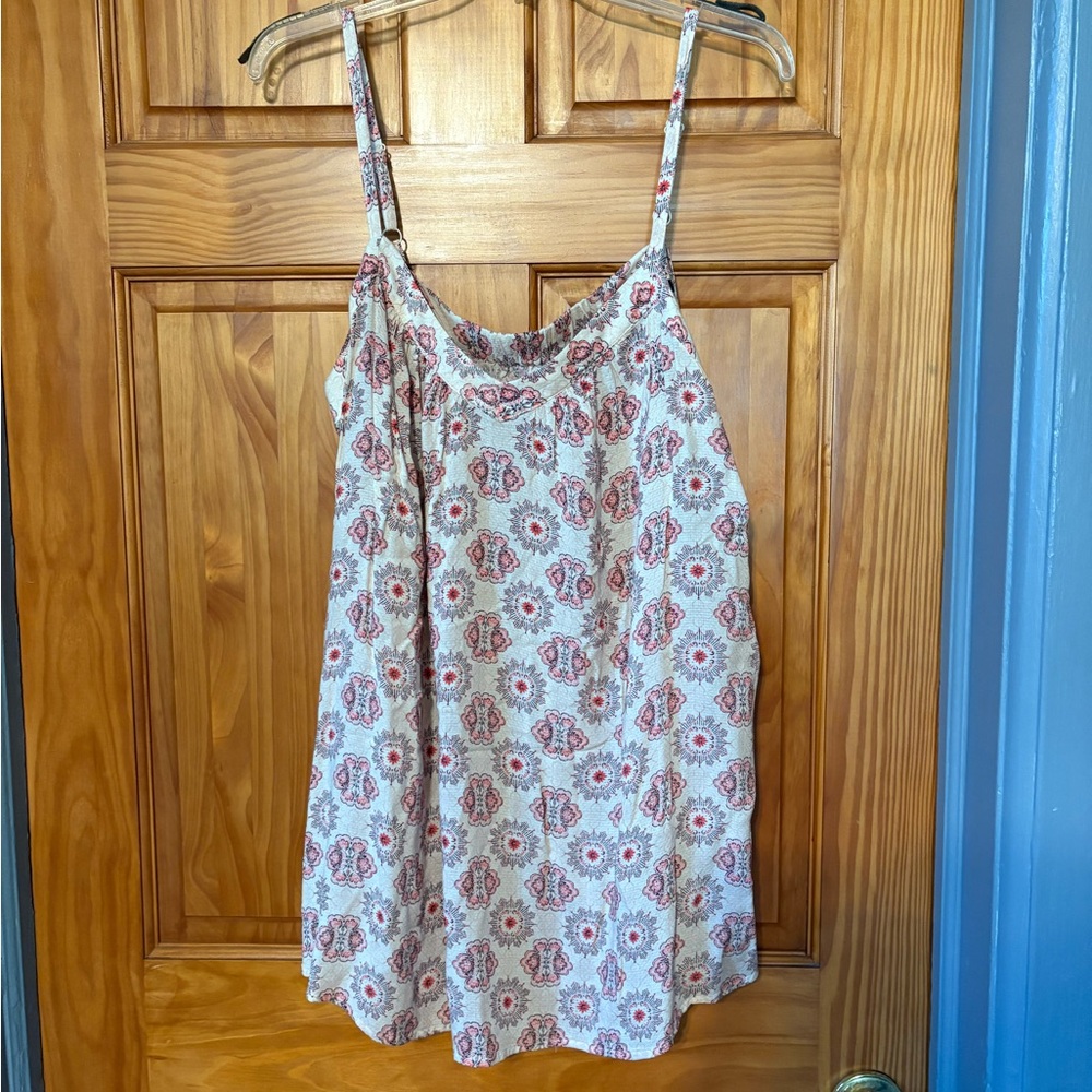 Torrid Red and White Floral Camisole